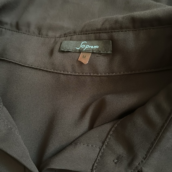 NORDSTROM RACK -  Black Button Down Top - Size Medium - Picture 10 of 11